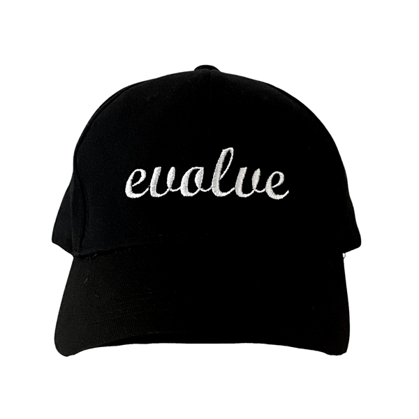 Embroidered Black Cap - Evolve