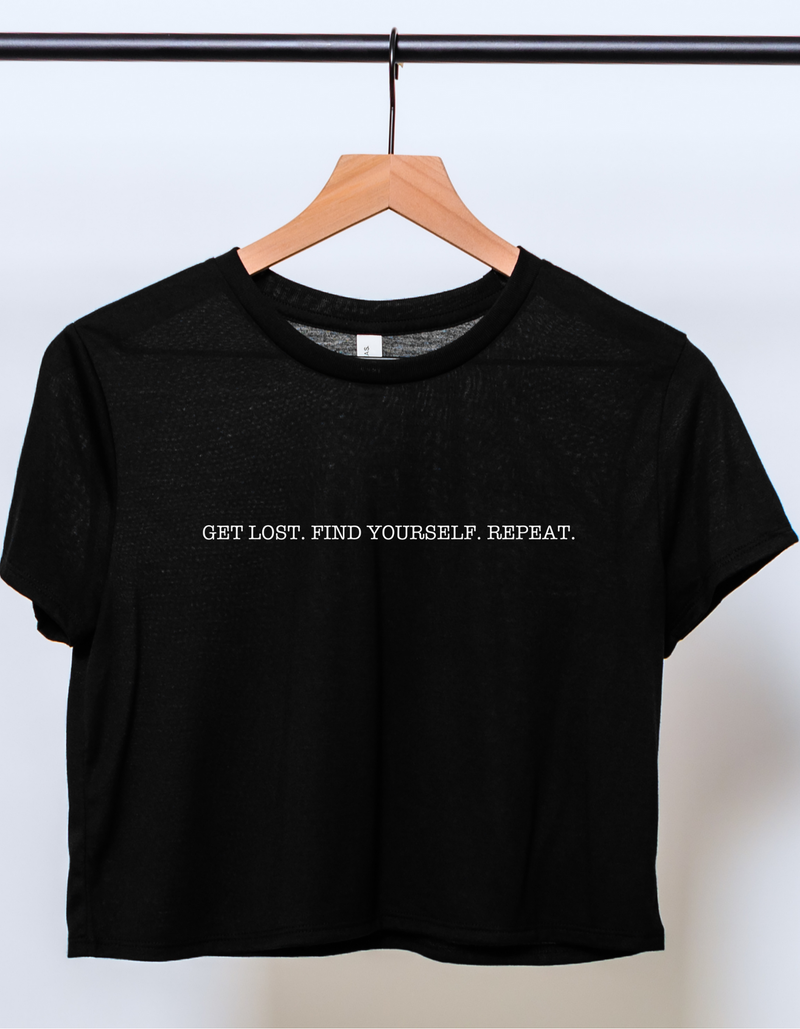 Get Lost Crop Tee