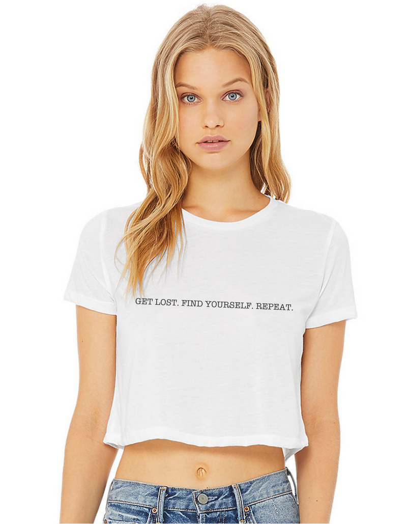 Get Lost Crop Tee