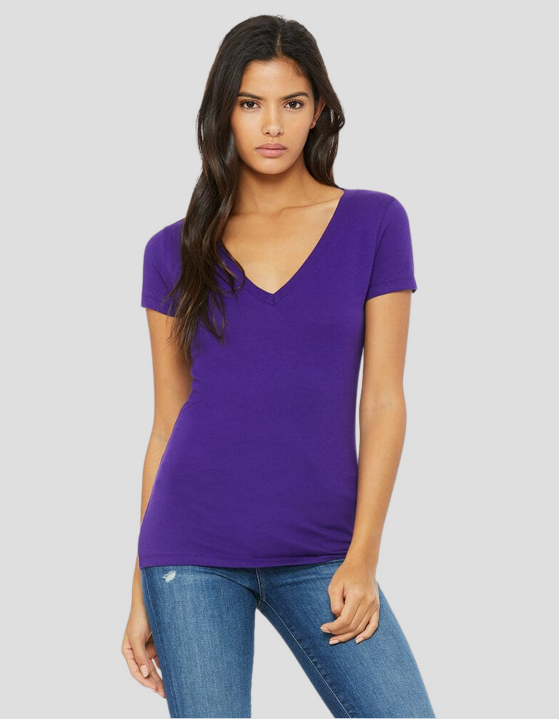 Blank Relaxed Women's V-neck Tee