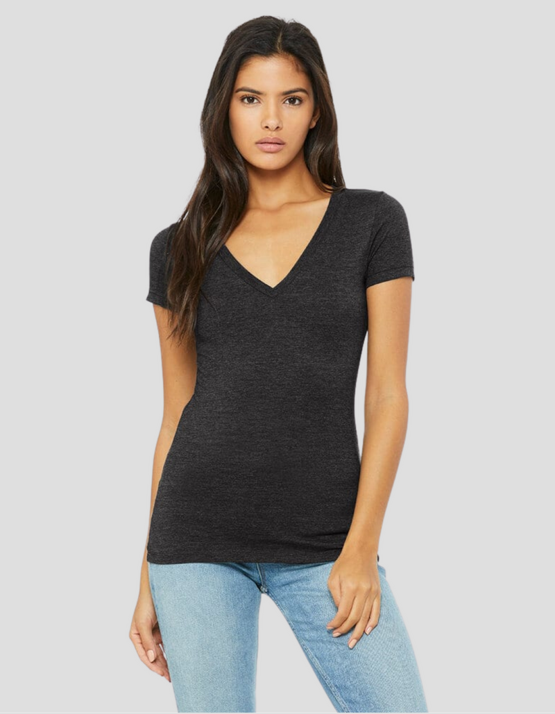 Blank Relaxed Women's V-neck Tee