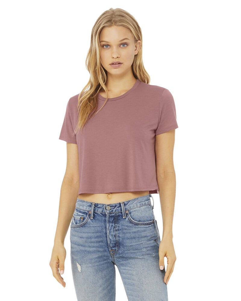 Blank Flowy Crop Tee