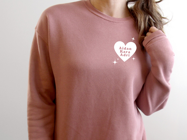 Custom Heart Luxe Sweater