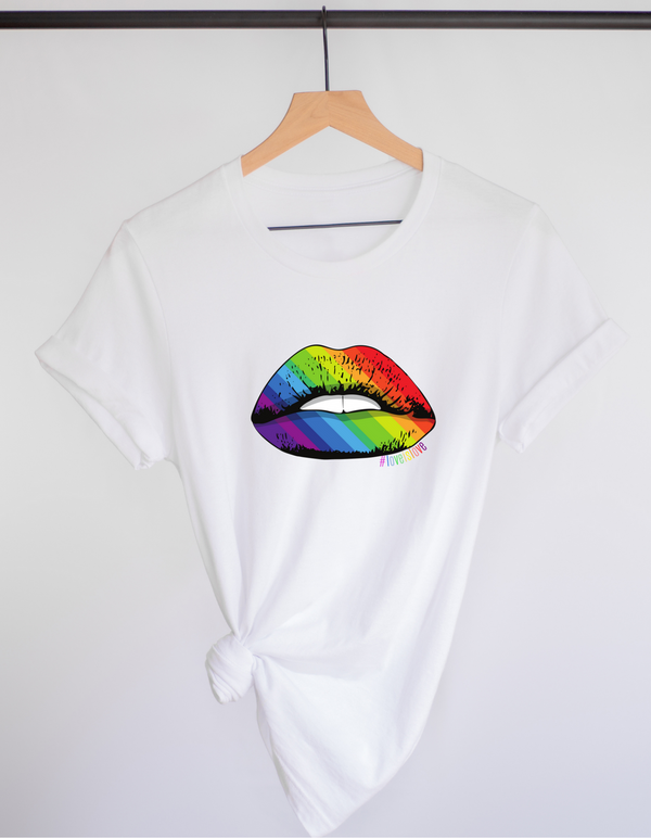 Rainbow Lips Tee